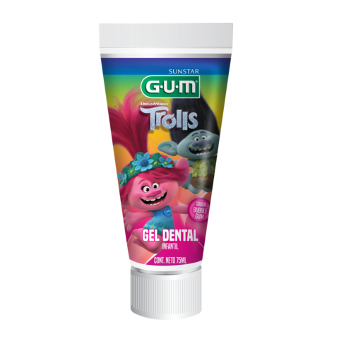 GUM GEL DENTAL INFANTIL TROLLS X 100 G
