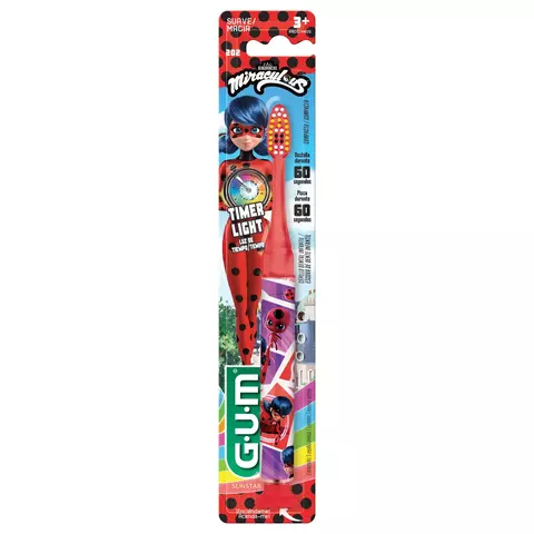 GUM CEPILLO DENTAL MIRACULOUS SUAVE TIMER LIGHT