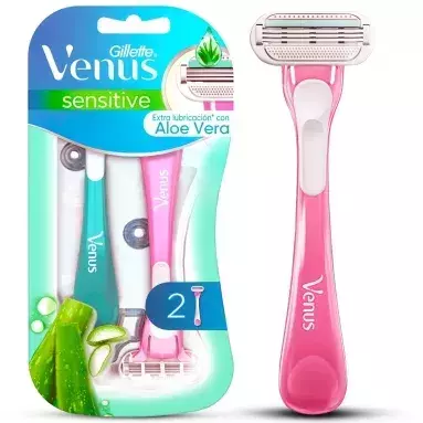 MAQUINA AFEITAR GILLETTE VENUS SENSITIVE X 2