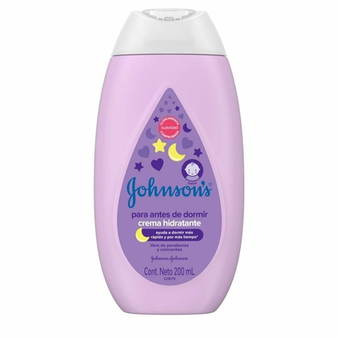 CREMA HIDRATANTE JOHNSON´S BABY PARA ANTES DE DORMIR X 200 ML