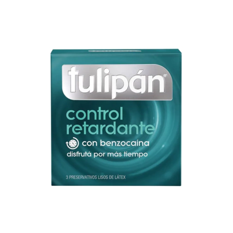 PRESERVATIVO TULIPAN CONTROL RETARDANTE X 3 U