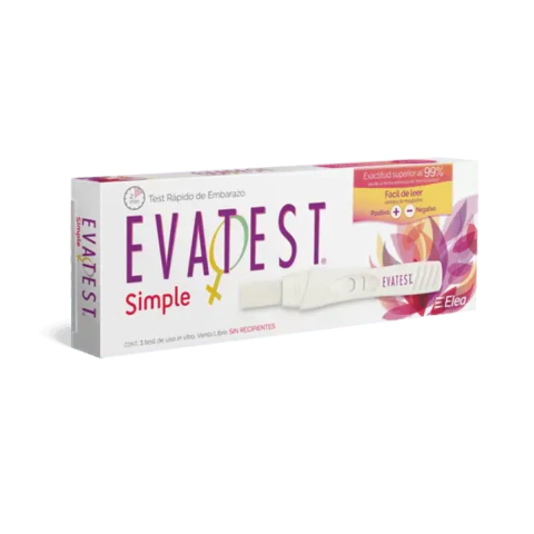 TEST DE EMBARAZO SIMPLE EVATEST X 1
