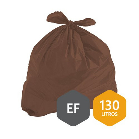SACO P/ LIXO WL - TAM: 130L MARROM MC 04 C/100 UN
