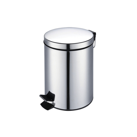 LIXEIRA INOX REDONDA 20L - LAR