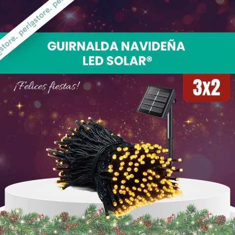 GUIRNALDA NAVIDEÑA LED SOLAR® 3x2 - comprar online