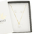 Conjunto de Colar com Pingente e Brincos Ponto de Luz Zircônia Redondo Folheado a Ouro 18k - loja online