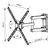 Suporte Para TV Articulado De 10'' a 55'' SBRP140 - Inbox Eletrônicos