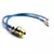Cabo de Áudio Y Profissional 2 RCAs Macho x 1 RCA Fêmea Azul na internet