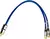 Cabo de Áudio Y Profissional 1 RCA Macho x 2 RCAs Fêmea Azul - comprar online