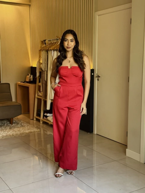 Macacão Elisa vermelho