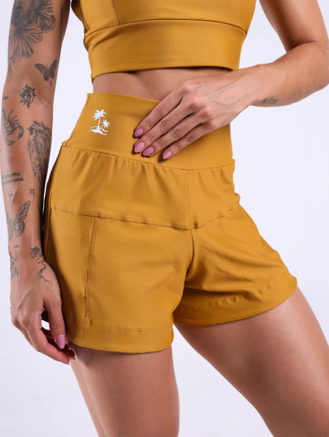 SHORT DUPLO LIZ CARAMELO - comprar online