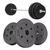 Discos Pesas Pvc Mancuernas Barra 30mm X 4 Unidades Negro en internet