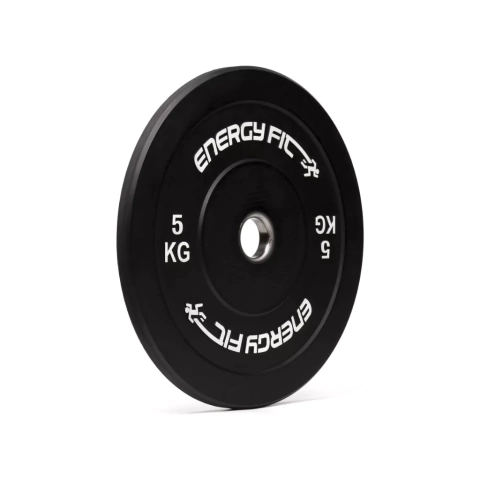 Disco Bumper Olimpico Goma Premium Virgen Iwf Standard Negro - comprar online