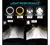 Faro Redondo Led 7 Pulgadas con ojo de angel H4 - Carcree Argentina