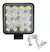 Faro CUADRADO Auxiliar 16 Led 48w 12v 24v