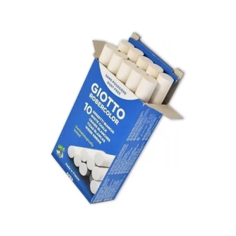 TIZA ROBERCOLOR GIOTTO BLANCA X10 HIPOALERGENICO