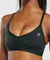Ruched Strappy Sports Bra Light Support - Movimiento Fitness