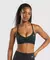 Ruched Strappy Sports Bra Light Support - comprar online