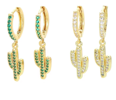 Aros CACTUS CRISTAL - comprar online