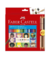 Lápis de Cor c/24 Cores + 3 Caras e Cores - Faber Castell