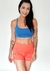 Short cadarço lateral Laranja - comprar online