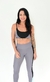 Legging recorte lateral grafite com preto