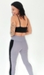 Legging recorte lateral grafite com preto na internet