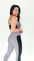 Legging recorte lateral grafite com preto - comprar online