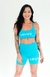 Short midi Lovini turquesa