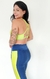 Imagem do Legging recorte lateral marinho com neon