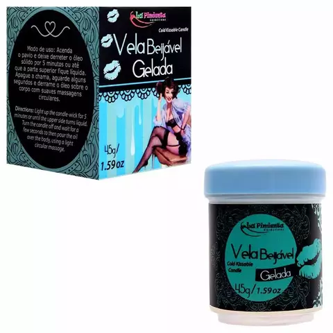 Vela Beijável Gelada 45G La Pimienta