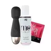 Kit com Irene Mini Varinha Mágica Lubrificante Íntimo Excitante e Sachê Sedenta Por Oral