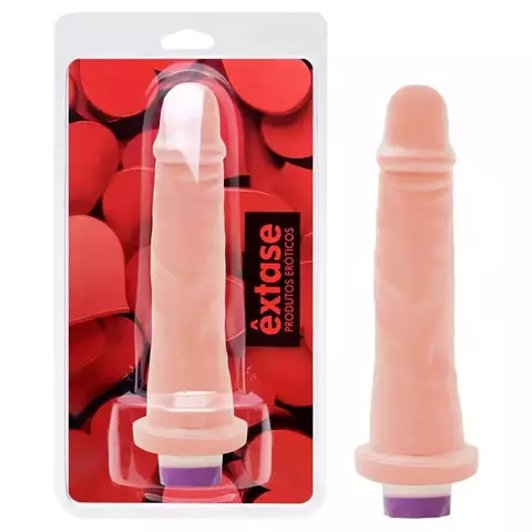 Prótese Borracha Vibro Interno 16 X 3,5Cm - Êxtase