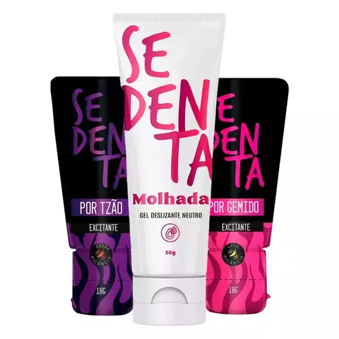 Kit Promocional com Sedenta Molhada Sedenta por Tesão e Sedenta por Gemido