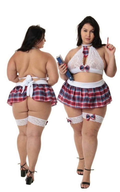 Fantasia Sexy Luxo Plus Size - Colegial