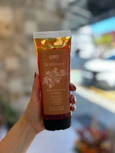 SABONETE EM GEL ESFOLIANTE AMBIANCE 200ML FLORA PURA
