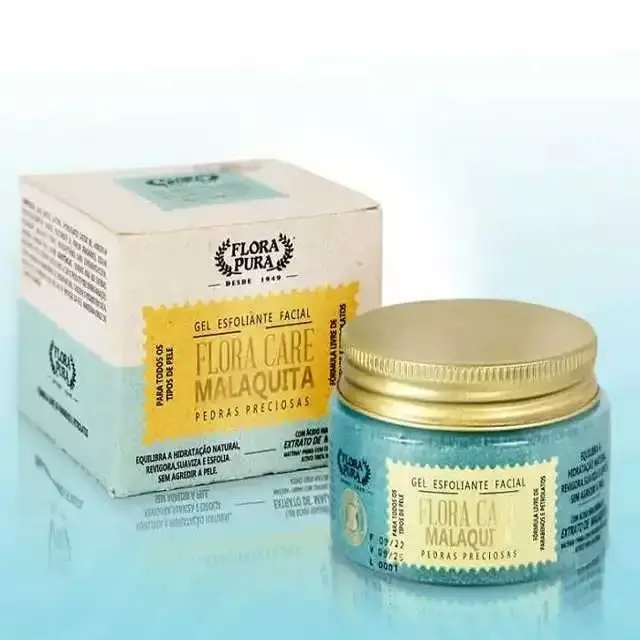 GEL FACIAL ESFOLIANTE FLORA CARE MALAQUITA 100G FLORA PURA