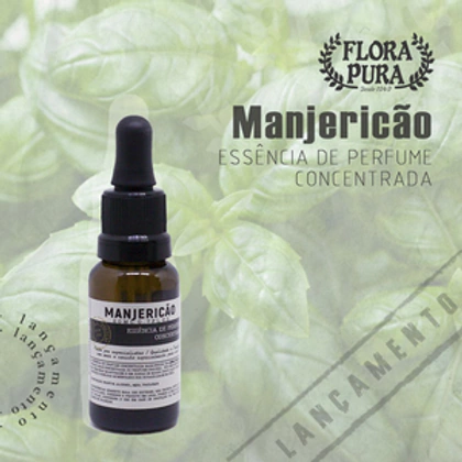 ESSENCIA DE PERFUME CONCENTRADA MANJERICAO 20ML FLORA PURA