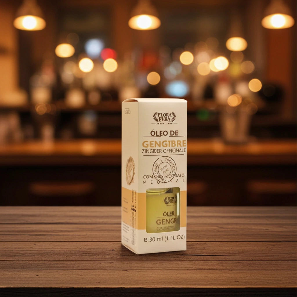 OLEO VEGETAL DE GENGIBRE 30ML CONTA GOTA FLORA PURA