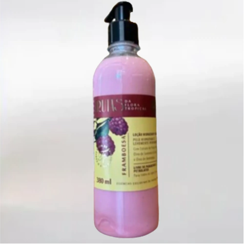 LOCAO HIDRATANTE FRUTAL FRAMBOESA 380ML FLORA PURA