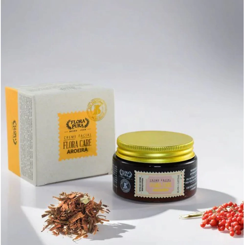 CREME FACIAL DE AROEIRA FLORA CARE 100G FLORA PURA