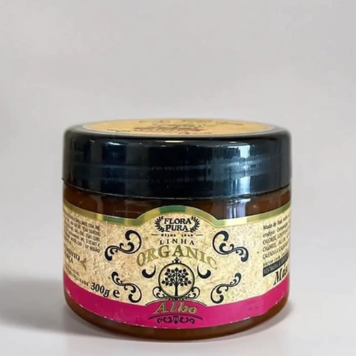 MASCARA CAPILAR ORGANIC DE ALHO 300G FLORA PURA