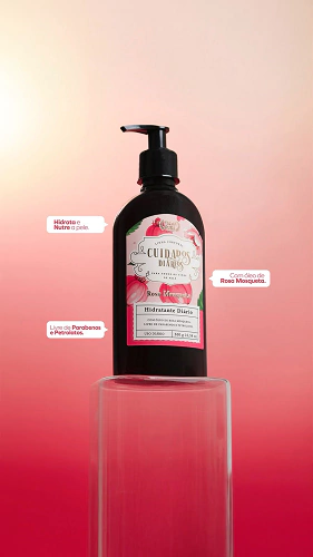 CREME HIDRATANTE DIARIO ROSA MOSQUETA 300ML FLORA PURA