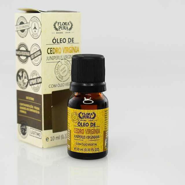 OLEO VEGETAL DE CEDRO VIRGINIA 10ML CONTA GOTA FLORA PURA
