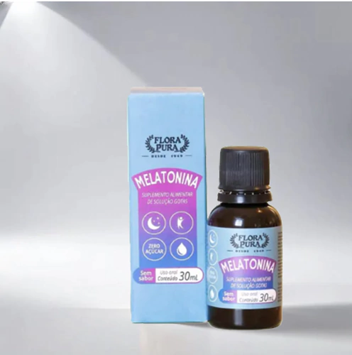 MELATONINA EM GOTAS 30ML FLORA PURA