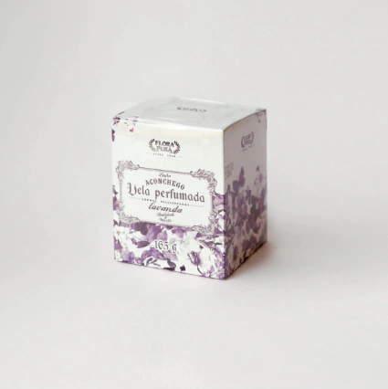 VELA PERFUMADA DE LAVANDA 165G FLORA PURA