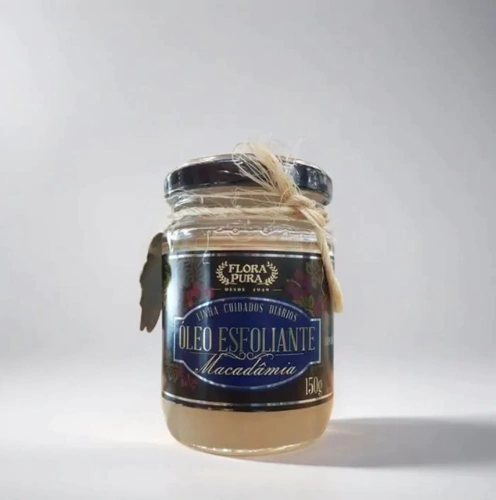 OLEO ESFOLIANTE DE MACADAMIA 150G FLORA PURA