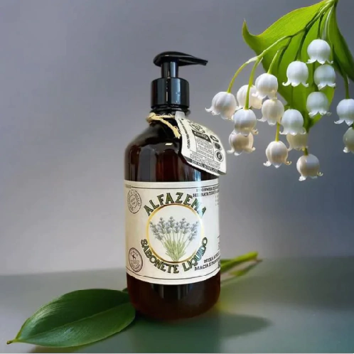 SABONETE LIQUIDO ALFAZEMA (TODO CORPO) 500ML FLORA PURA