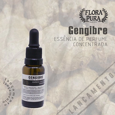 ESSENCIA DE PERFUME CONCENTRADA GENGIBRE 20ML FLORA PURA