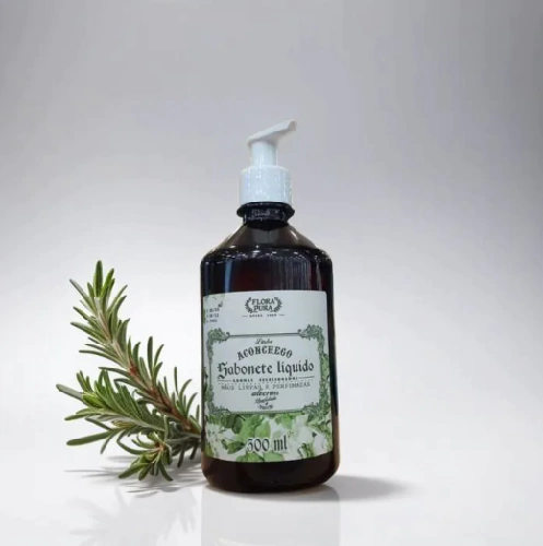 SABONETE LIQUIDO ALECRIM (LINHA ACONCHEGO) 500ML FLORA PURA